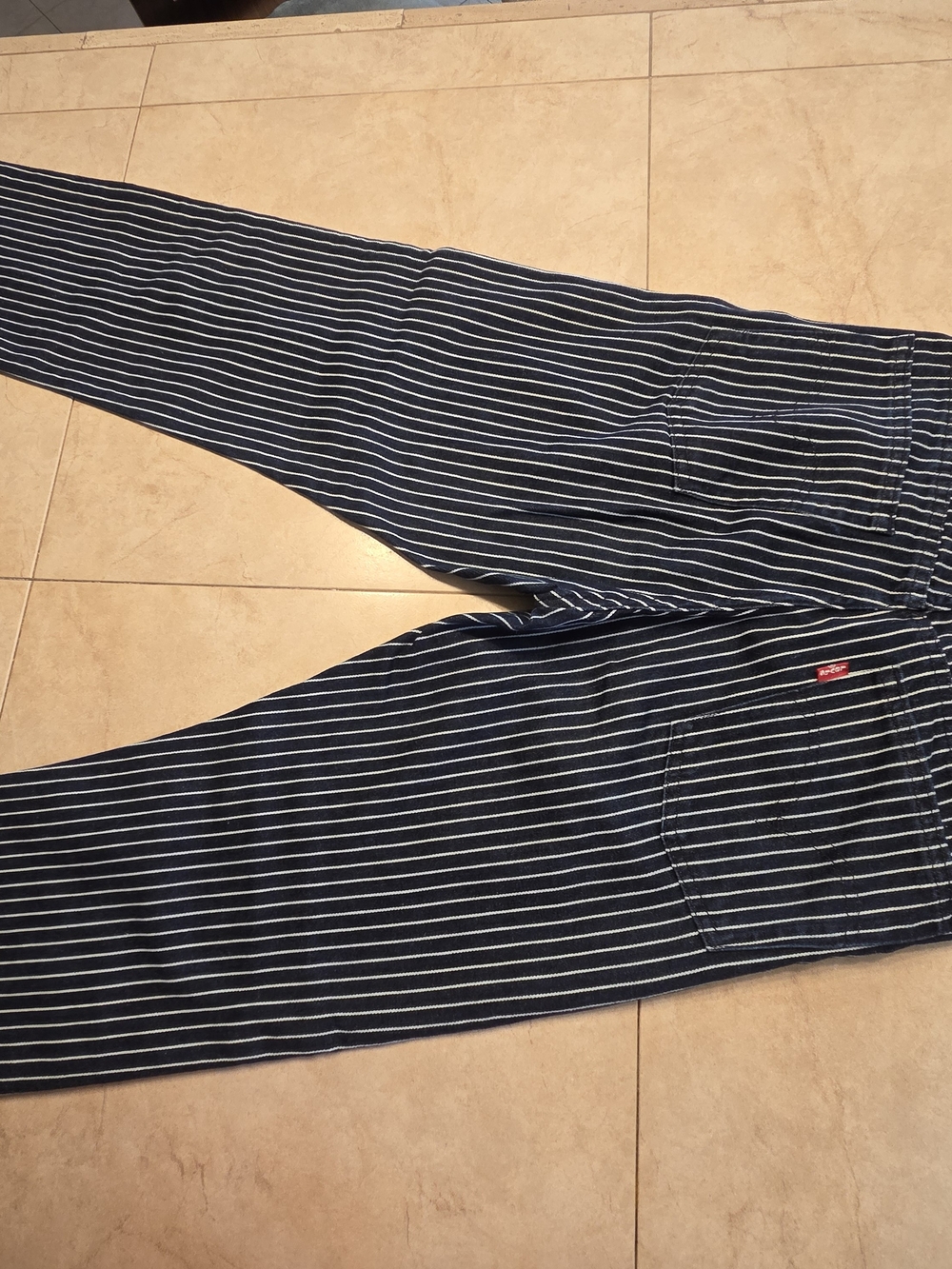 Women’s Hickory Stripe Wedgie Straight-Leg Jeans